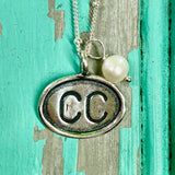 Cape Cod (CC) Sterling Charm - Horizontal Charm, Airport Code Charm