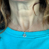 Dainty Sterling Initial Charm (UPPERCASE FONT)
