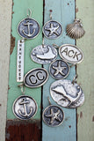 Cape Cod (CC) Sterling Charm on Sterling Chain, Airport Code Charm