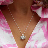 Dainty Sterling Initial Charm (UPPERCASE FONT)