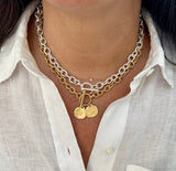 TOGGLE ME UP HEAVY STERLING SILVER CABLE CHAIN