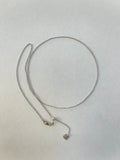 ADJUSTABLE STERLING SILVER DAINTY CABLE CHAIN