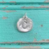 Organic Sterling Initial Charm