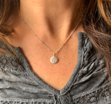 Dainty Sterling Initial Charm (UPPERCASE FONT)