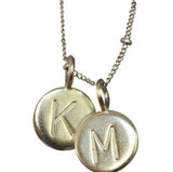 Dainty Sterling Initial Charm (UPPERCASE FONT)